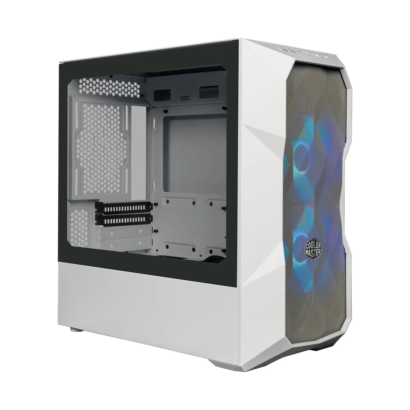 Cooler Master TD300, Mini Tower, PC, White, Micro-ITX,Mini-ITX, Mesh, Plastic, Steel, Multi