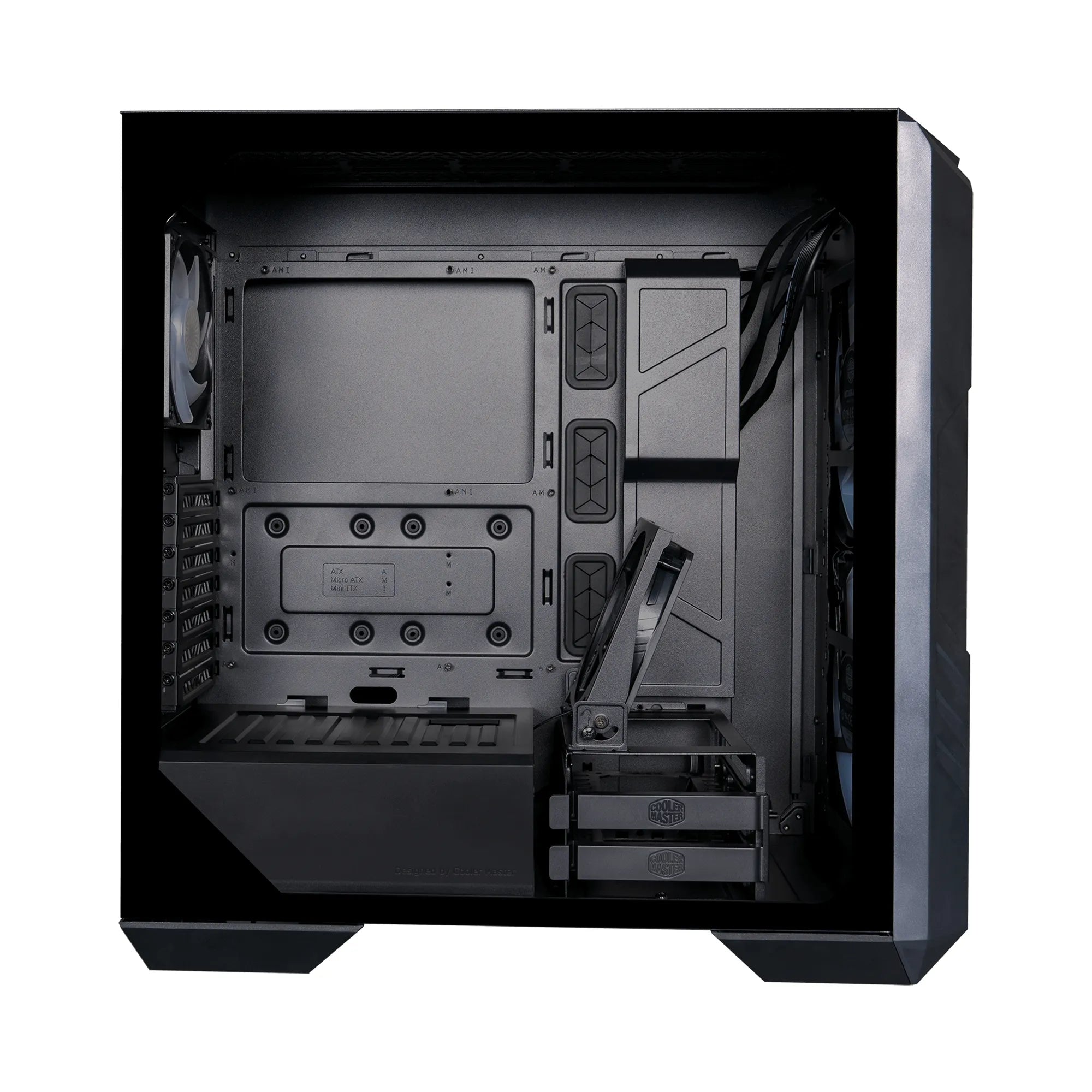 Cooler Master HAF 500, Midi Tower, PC, Black, ATX, EATX, ITX, micro ATX, SSI CEB, Mesh, Plastic, Steel, Tempered glass, Multi