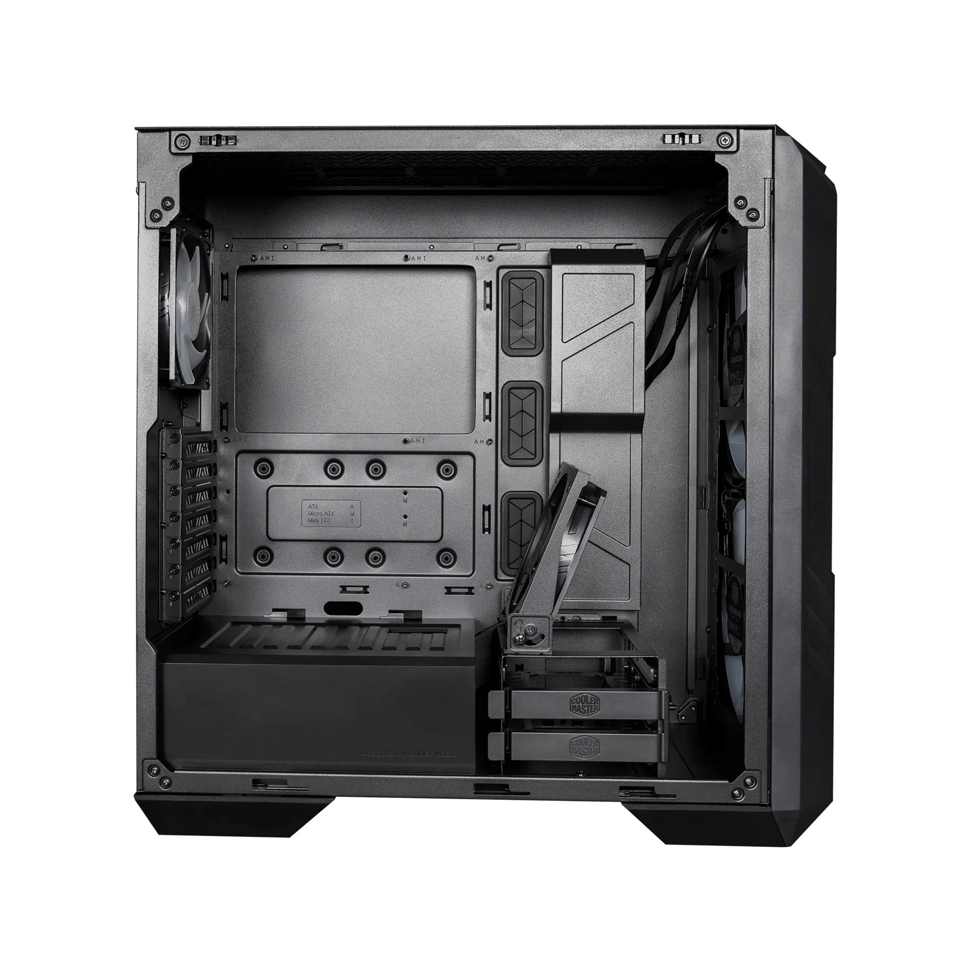 Cooler Master HAF 500, Midi Tower, PC, Black, ATX, EATX, ITX, micro ATX, SSI CEB, Mesh, Plastic, Steel, Tempered glass, Multi