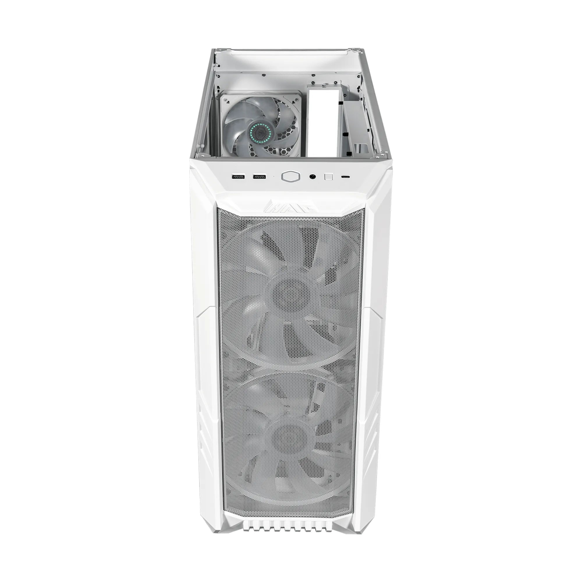 Cooler Master HAF 500, Midi Tower, PC, White, ATX, micro ATX, SSI CEB, ITX, EATX, Mesh, Tempered glass, Plastic, Steel, Multi