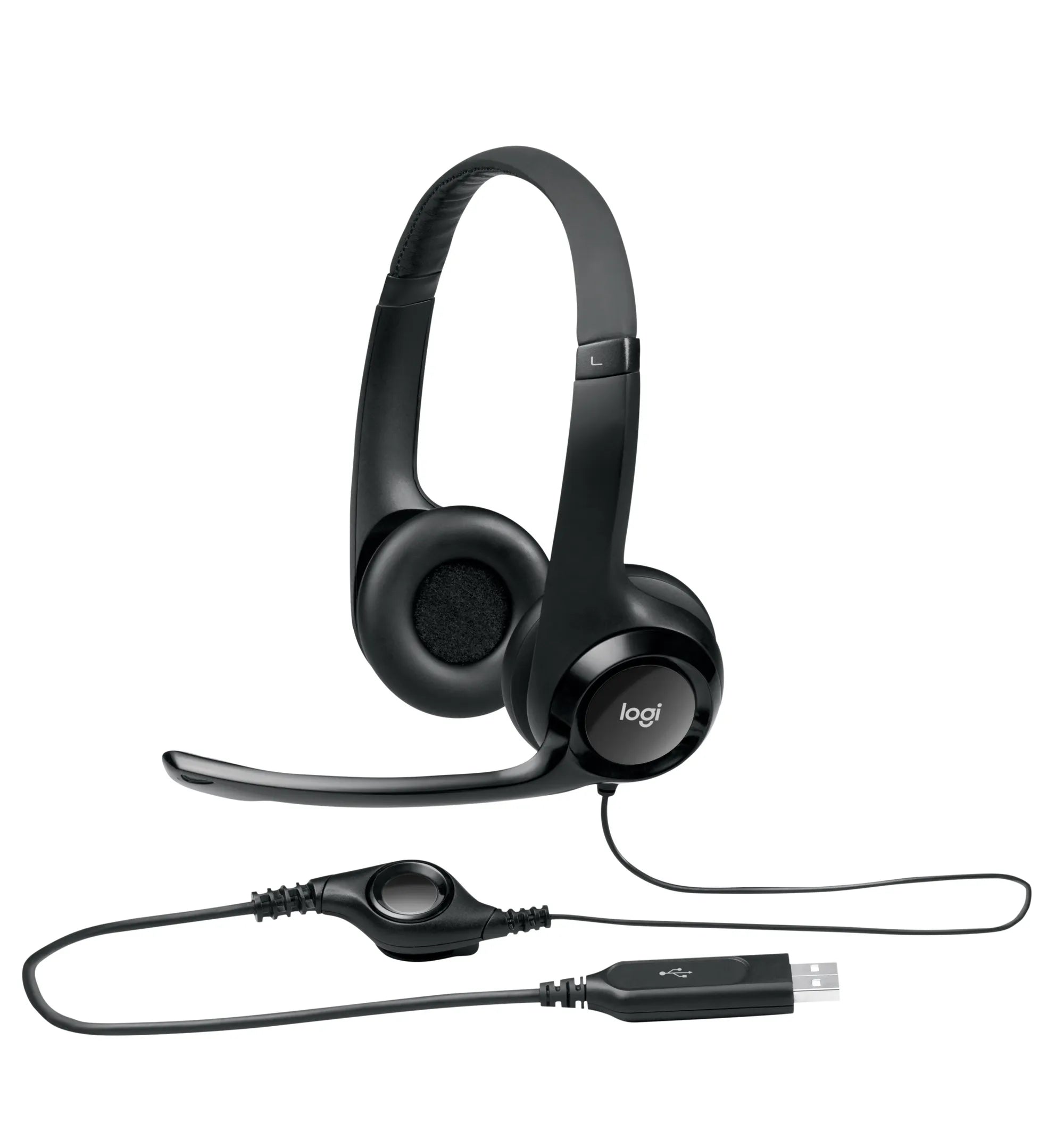 Logitech LGT-H390, Headset, Head-band, Gaming, Black, Binaural, 2.4 m