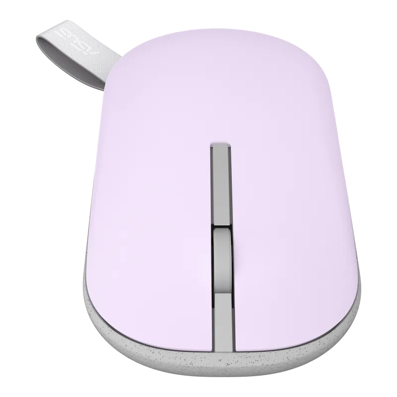 ASUS Mouse|Marshmallow Mouse MD100|Lilac Mist|800 to 1600 DPI|Dual-mode wireless: RF 2.4 GHz (dongle)|Bluetooth