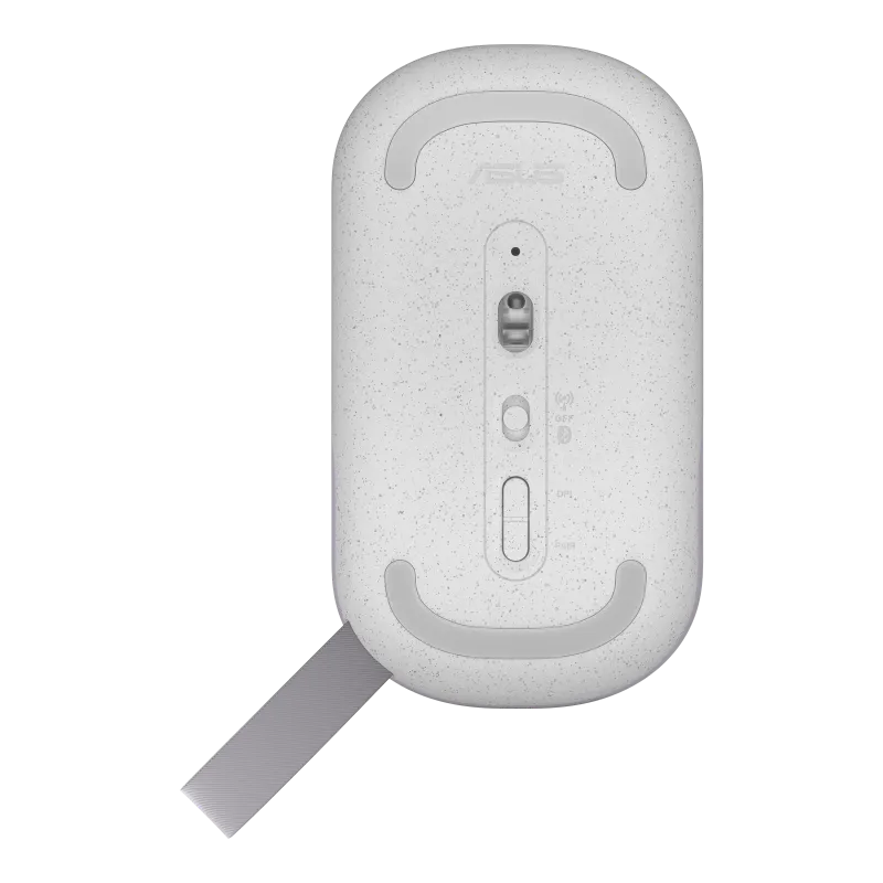 ASUS Mouse|Marshmallow Mouse MD100|Lilac Mist|800 to 1600 DPI|Dual-mode wireless: RF 2.4 GHz (dongle)|Bluetooth