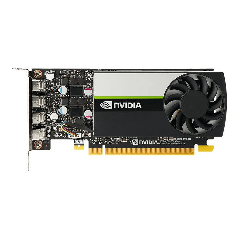 PNY VCNT1000-8GB-PB, T1000, 8 GB, GDDR6, 128 bit, 7680 x 4320 pixels, PCI Express x16 3.0