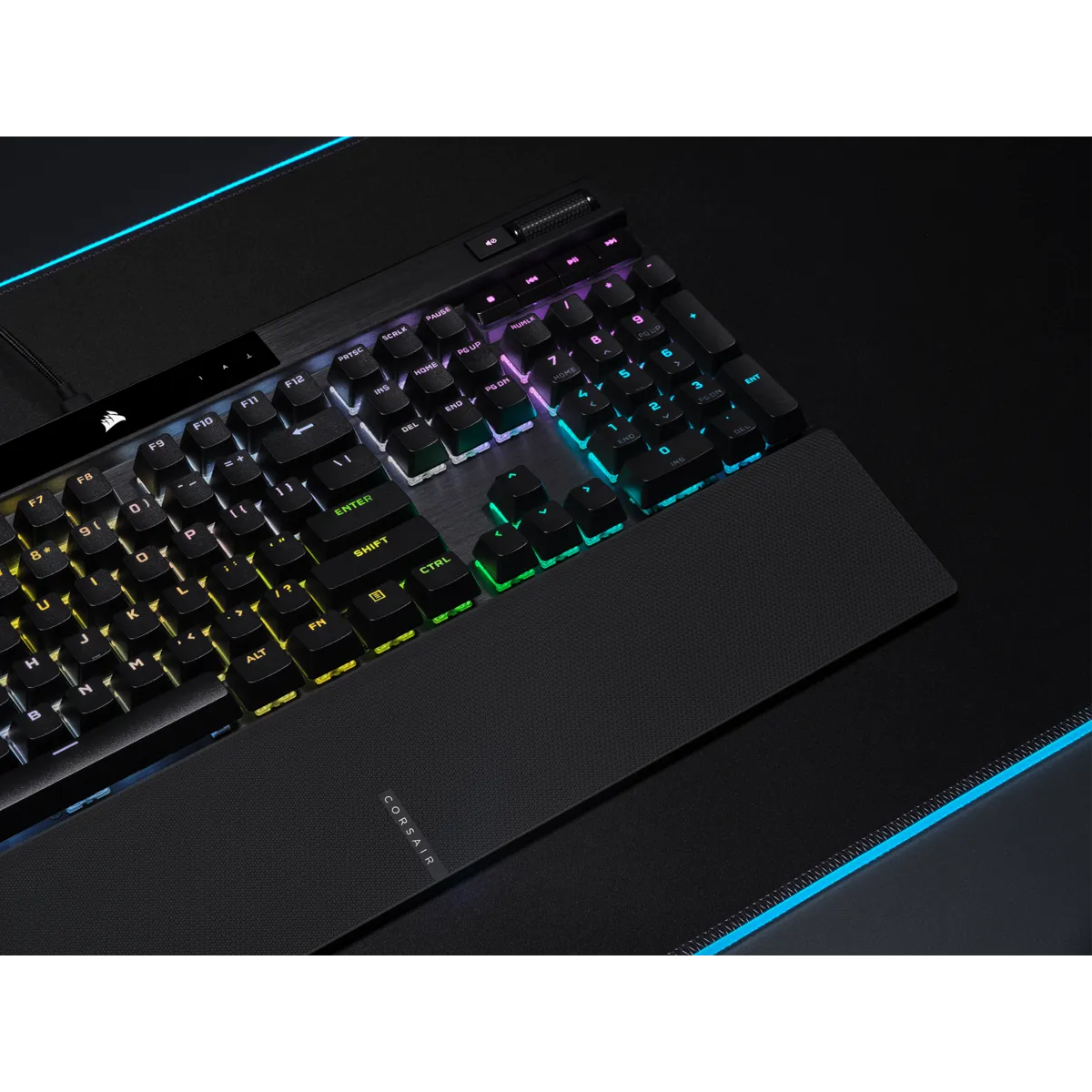 Corsair K70 PRO, Wired, USB, Opto-mechanical key switch, QWERTY, RGB LED, Black