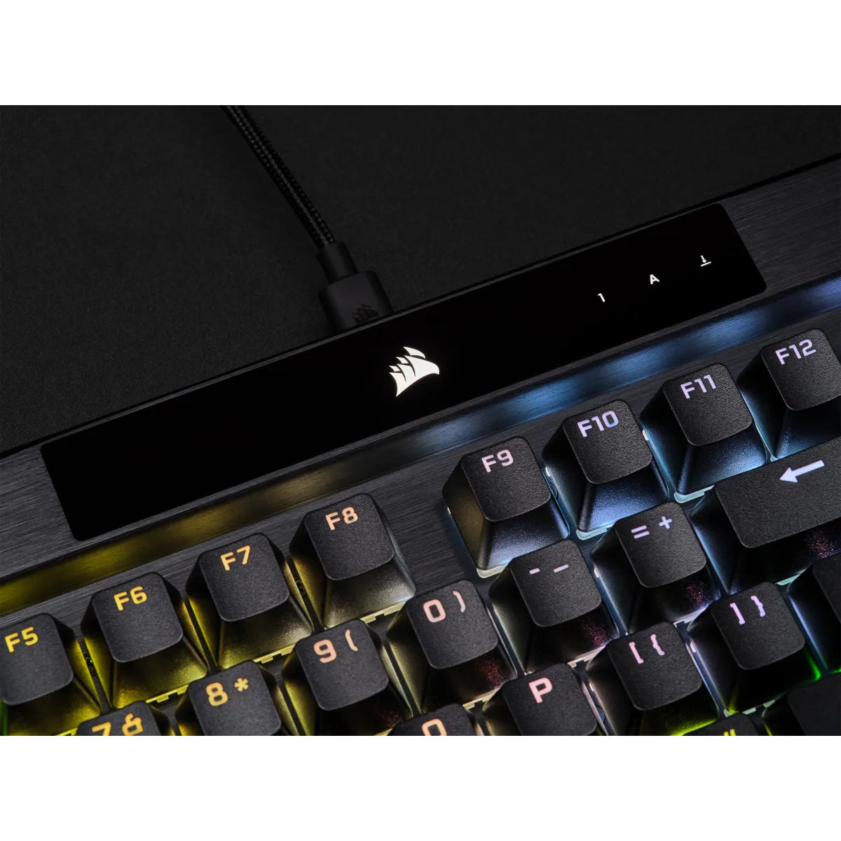 Corsair K70 RGB PRO Mechanical Gaming Keyboard with PBT DOUBLE SHOT PRO Keycaps — CHERRY MX Brown, Full-size (100%), USB, Mechanical, QWERTY, RGB LED, Black