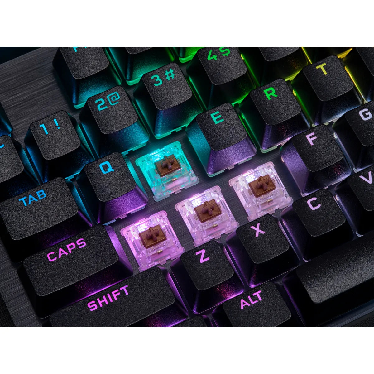 Corsair K70 RGB PRO Mechanical Gaming Keyboard with PBT DOUBLE SHOT PRO Keycaps — CHERRY MX Brown, Full-size (100%), USB, Mechanical, QWERTY, RGB LED, Black