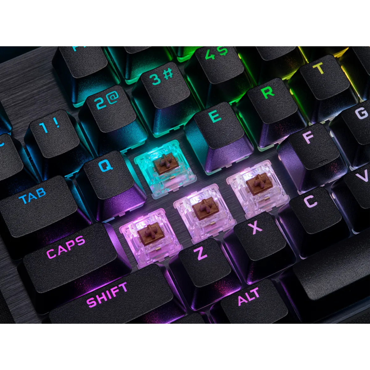 Corsair K70 RGB PRO Mechanical Gaming Keyboard with PBT DOUBLE SHOT PRO Keycaps — CHERRY MX Brown, Wired, USB, Mechanical, QWERTY, RGB LED, Black