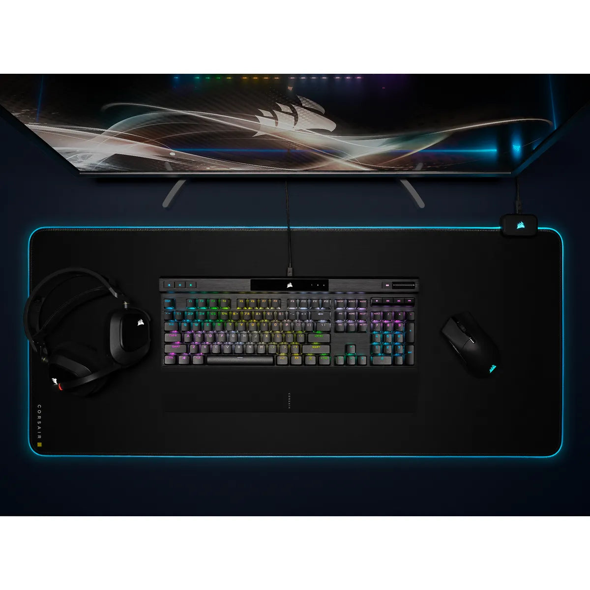 Corsair K70 RGB PRO Mechanical Gaming Keyboard with PBT DOUBLE SHOT PRO Keycaps — CHERRY MX Brown, Wired, USB, Mechanical, QWERTY, RGB LED, Black