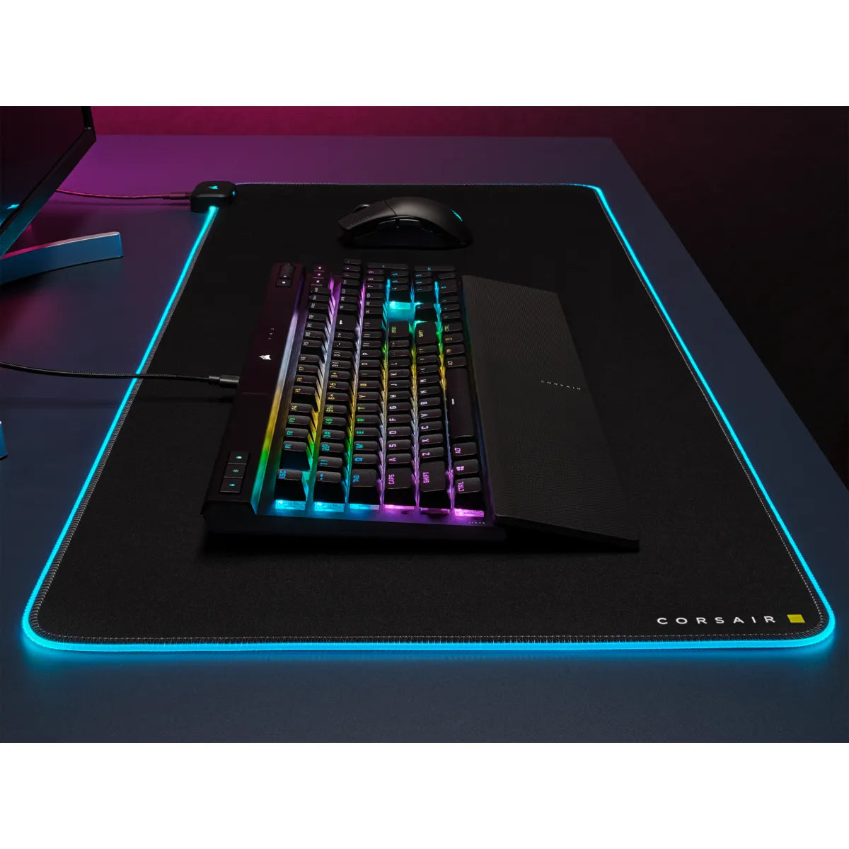 Corsair K70 RGB PRO Mechanical Gaming Keyboard with PBT DOUBLE SHOT PRO Keycaps — CHERRY MX Brown, Wired, USB, Mechanical, QWERTY, RGB LED, Black