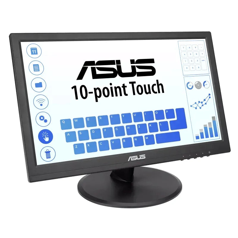 ASUS VT168HR, 39.6 cm (15.6"), 1366 x 768 pixels, WXGA, LED, 5 ms, Black