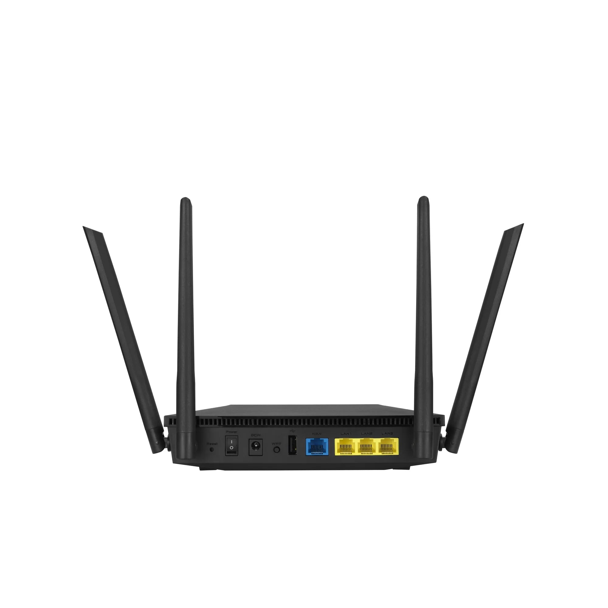 ASUS RT-AX1800U, Wi-Fi 6 (802.11ax), Dual-band (2.4 GHz / 5 GHz), Ethernet LAN, Black, Tabletop router