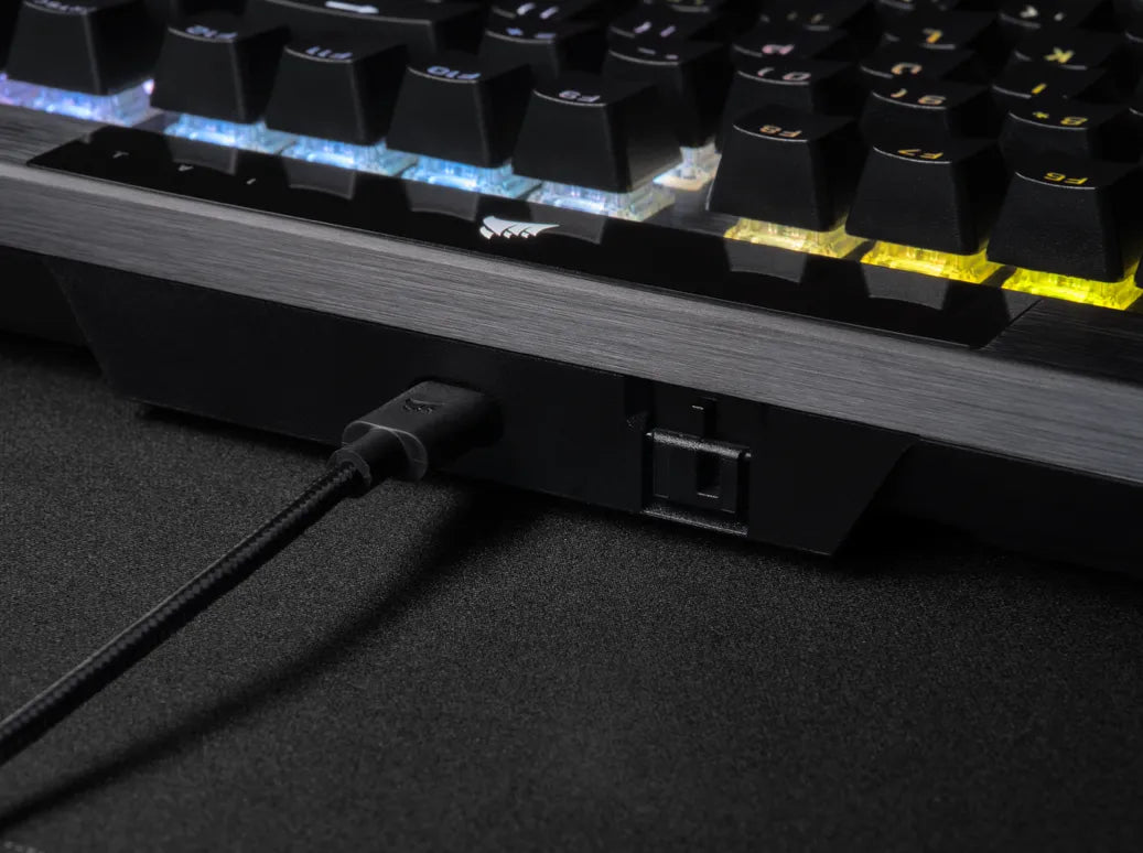 Corsair K70 RGB PRO, Wired, USB, Mechanical, QWERTY, RGB LED, Black