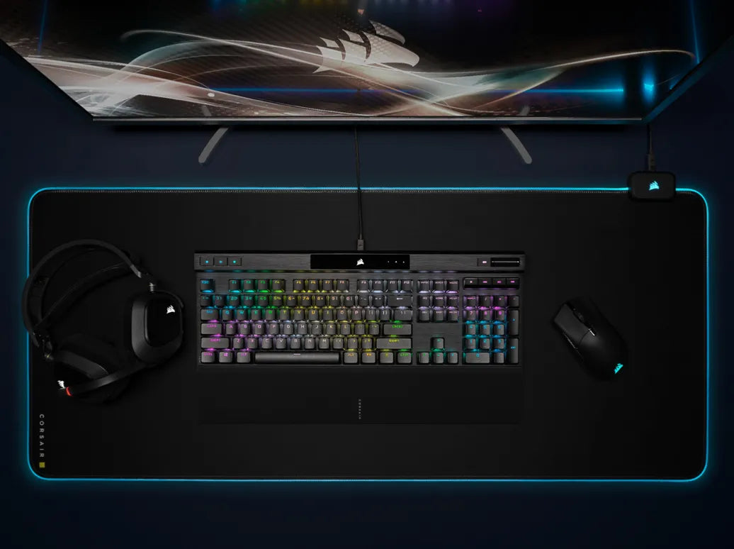 Corsair K70 RGB PRO, Full-size (100%), USB, Mechanical, QWERTY, RGB LED, Black