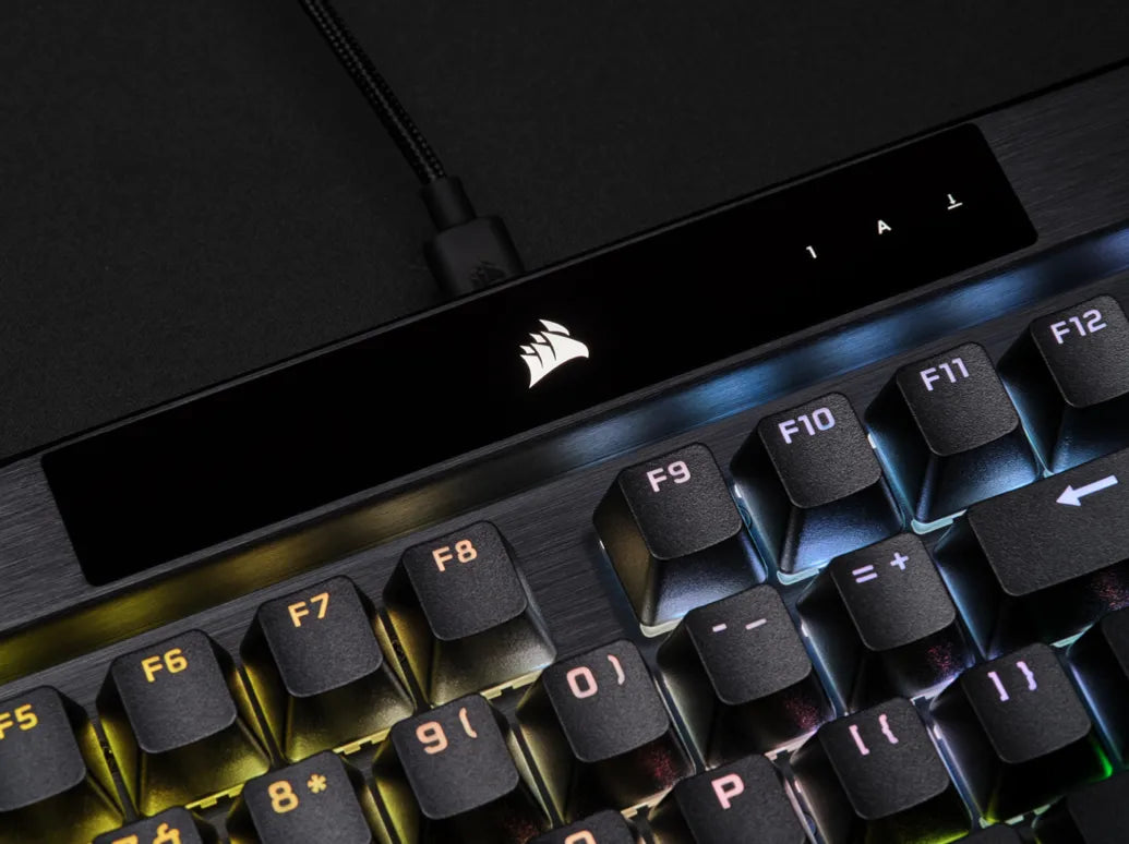 Corsair K70 RGB PRO, Full-size (100%), USB, Mechanical, QWERTY, RGB LED, Black