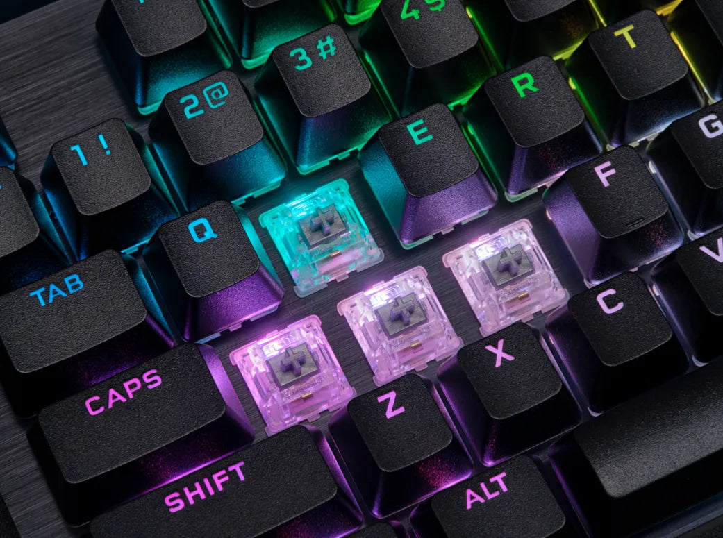 Corsair K70 RGB PRO, Full-size (100%), USB, Mechanical, QWERTY, RGB LED, Black