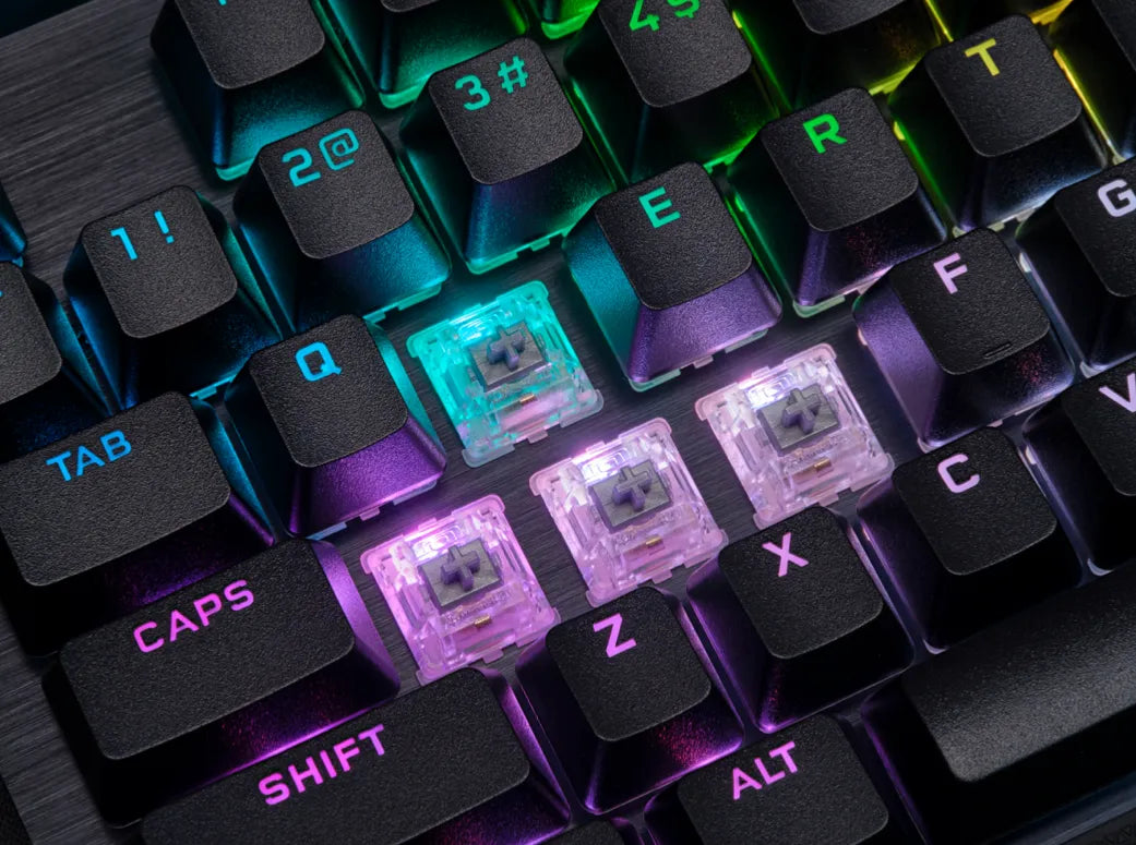 Corsair K70 RGB PRO, Wired, USB, Mechanical, QWERTY, RGB LED, Black