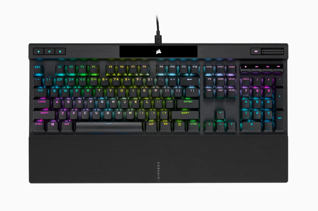 Corsair K70 RGB PRO, Full-size (100%), USB, Mechanical, QWERTY, RGB LED, Black