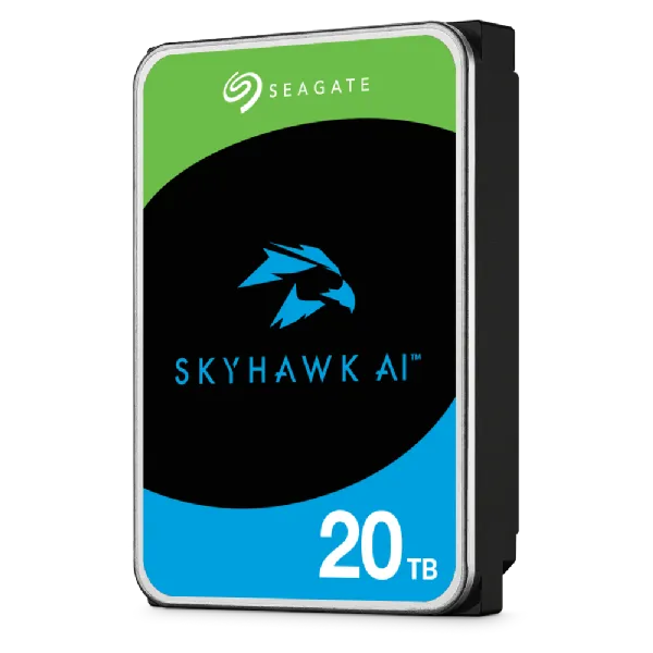 Seagate SkyHawk AI 20 TB, 12 TB, 7200 RPM, 512 MB, 3.5", Serial ATA III