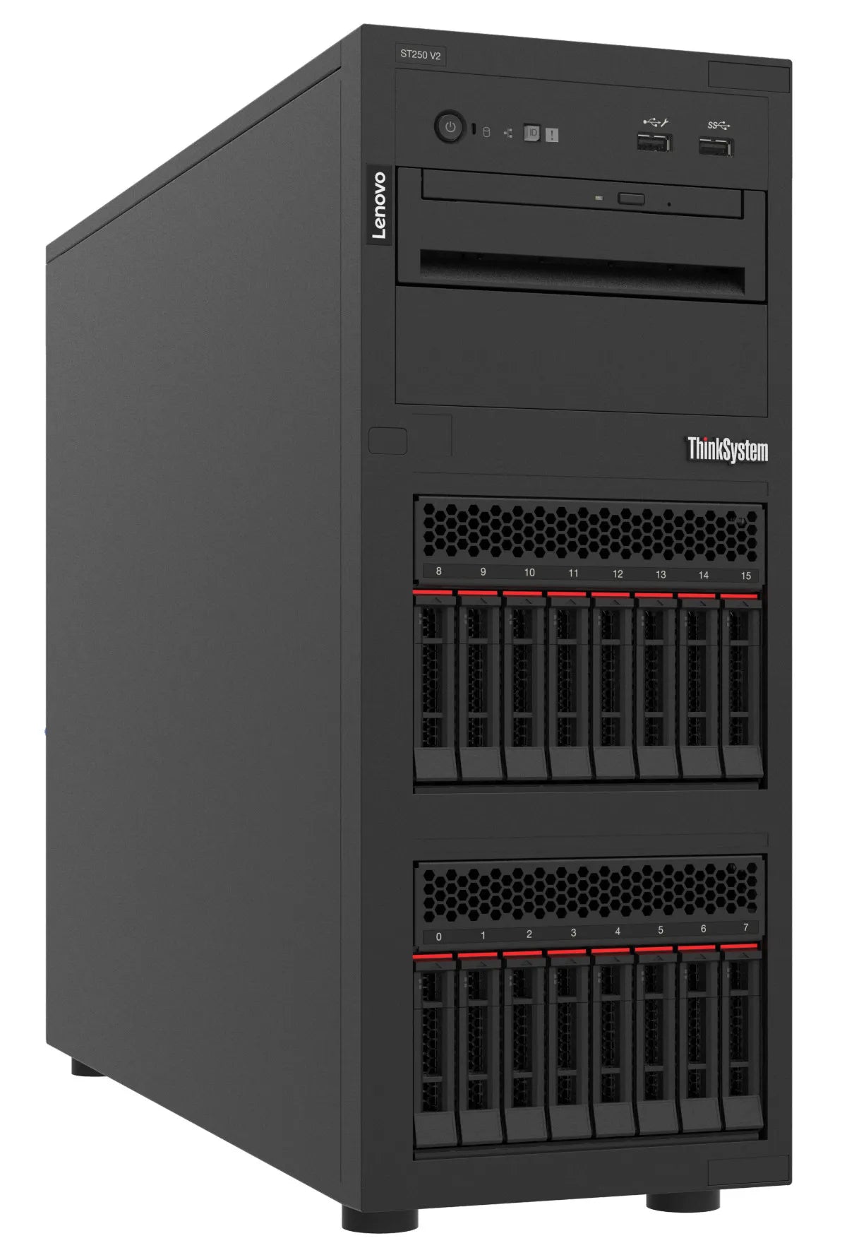 Lenovo ThinkSystem ST250 V2, 2.6 GHz, E-2378, 32 GB, DDR4-SDRAM, 750 W, Tower