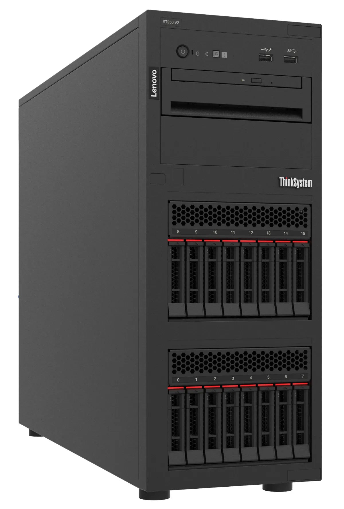 Lenovo ThinkSystem ST250 V2, 2.6 GHz, E-2378, 32 GB, DDR4-SDRAM, 750 W, Tower