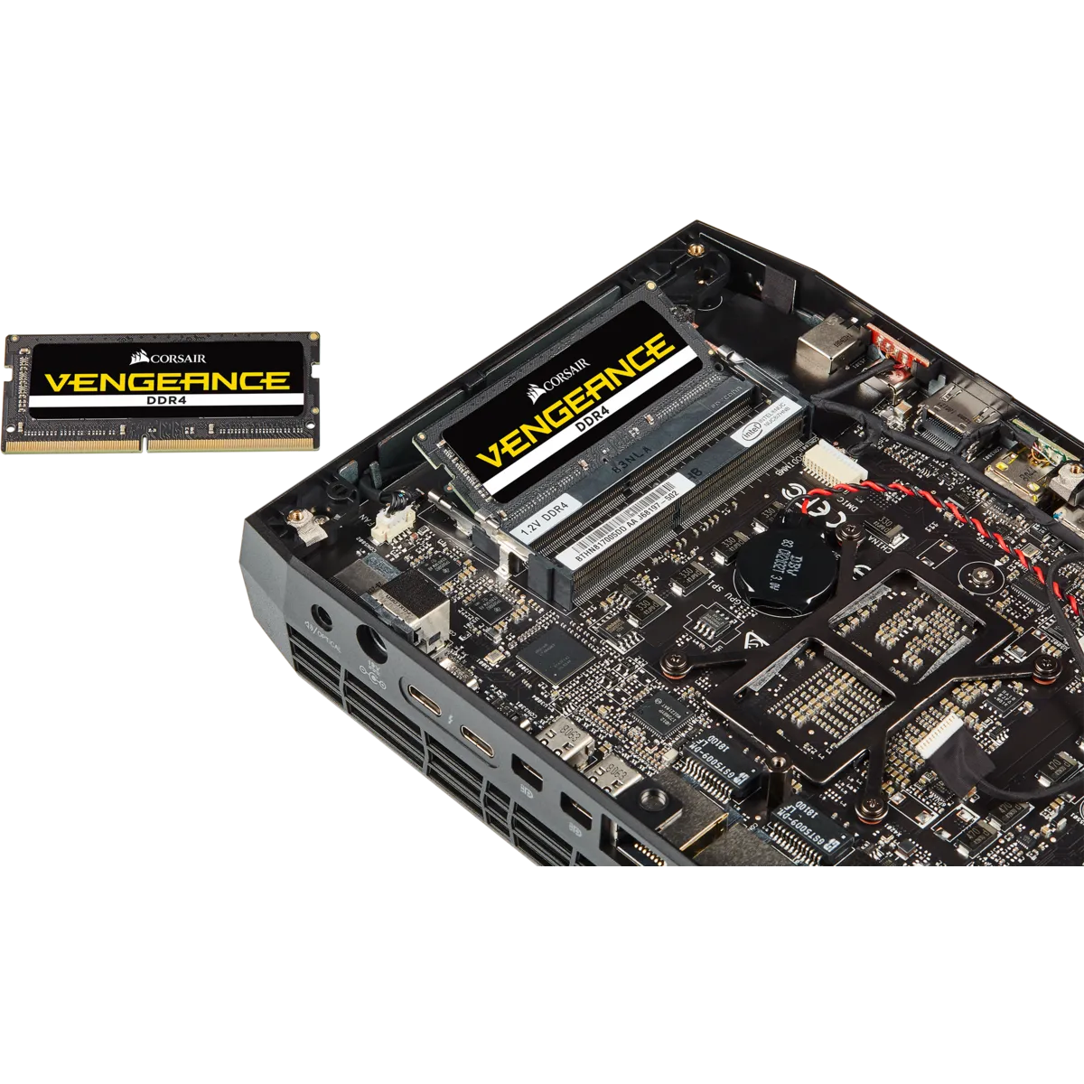 Corsair Vengeance CMSX32GX4M1A3200C22, 32 GB, 1 x 32 GB, DDR4, 3200 MHz, 260-pin SO-DIMM, Black