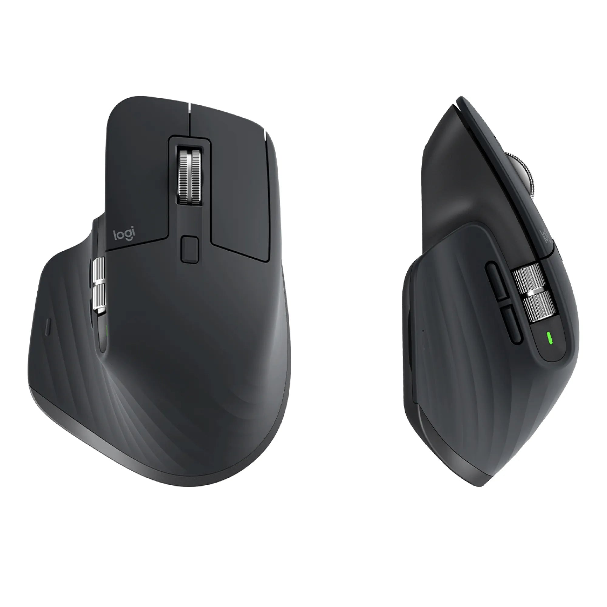 Logitech MX Master 3S Performance Wireless Mouse, Right-hand, Laser, RF Wireless + Bluetooth, 8000 DPI, Graphite