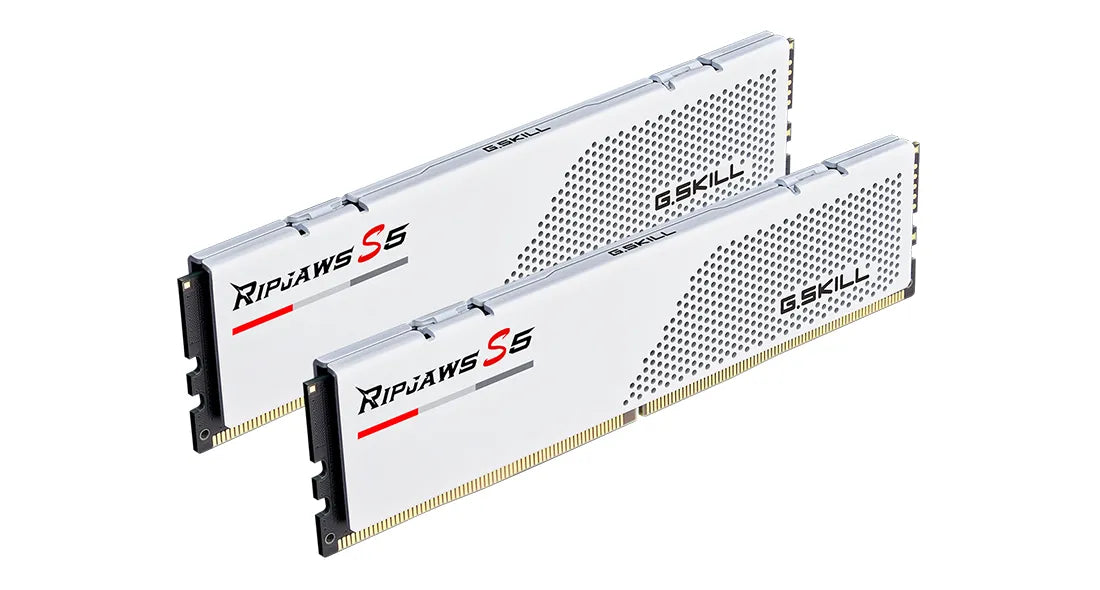 G.Skill Ripjaws F5-6000J3238F16GX2-RS5W, 32 GB, 2 x 16 GB, DDR5, 288-pin DIMM, White