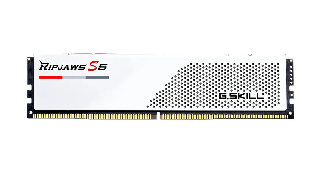 G.Skill Ripjaws F5-6000J3238F16GX2-RS5W, 32 GB, 2 x 16 GB, DDR5, 288-pin DIMM, White