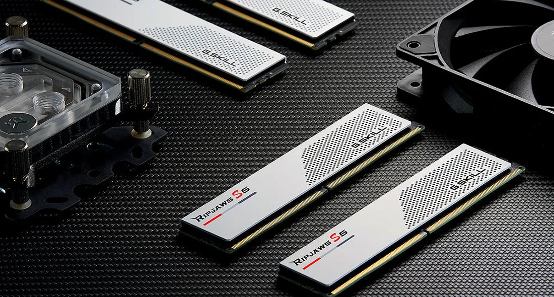 G.Skill Ripjaws F5-6000J3238F16GX2-RS5W, 32 GB, 2 x 16 GB, DDR5, 288-pin DIMM, White