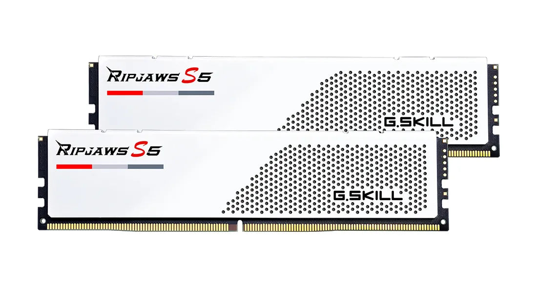 G.Skill Ripjaws F5-6000J3238F16GX2-RS5W, 32 GB, 2 x 16 GB, DDR5, 288-pin DIMM, White