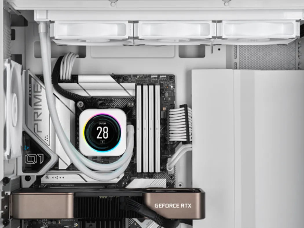 Corsair AF ELITE Series; AF140 ELITE WHITE; 140mm Fluid Dynamic Fan with AirGuide; Single Pack.