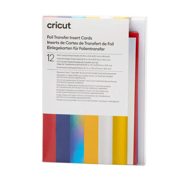 Cricut 2009477, Blue, Red, Silver, Monochromatic, 121 mm, 168 mm, 12 sheets