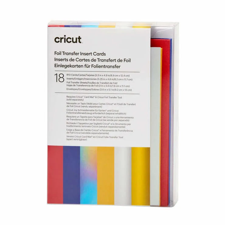 Cricut 2009476, Blue, Red, Silver, Monochromatic, 89 mm, 124 mm, 18 sheets