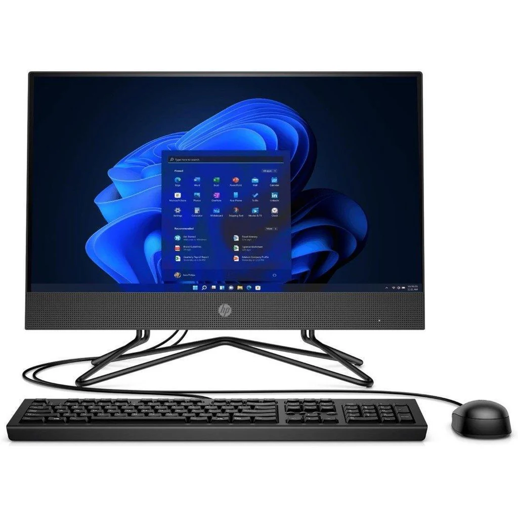 HP 200 G4 21.5in AG FHD All-in-One PC Bundle