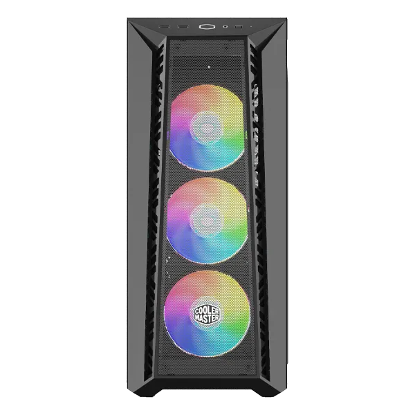 Cooler Master MasterBox 520 Mesh, Midi Tower, PC, Black, ATX, EATX, micro ATX, Mini-ITX, SSI CEB, ABS, Steel, Tempered glass, Multi