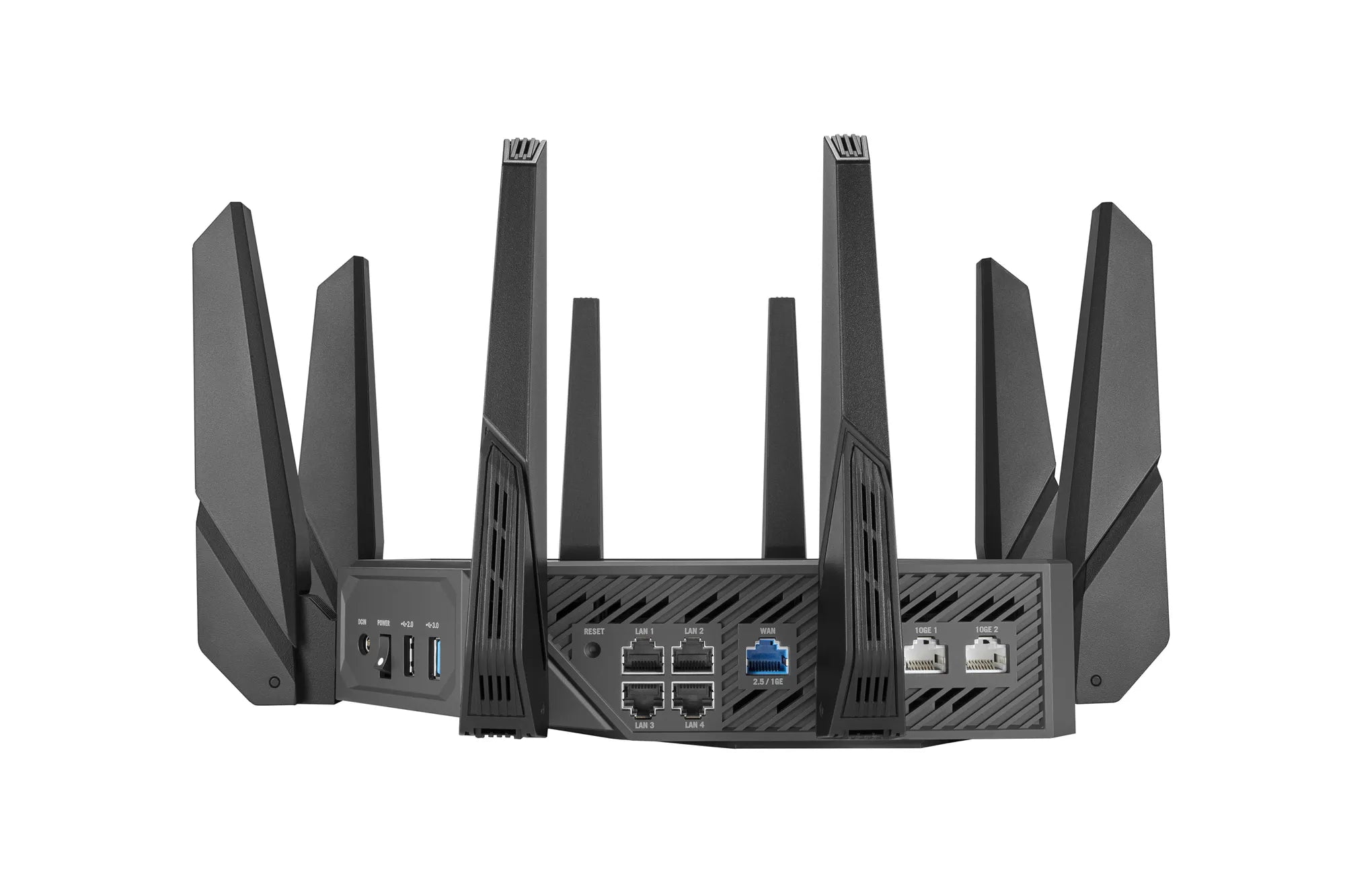 Asus ROG Rapture GT-AXE16000 quad-band WiFi 6E gaming router;dual 10G ports; 2.5G WAN port; dual WAN; AiMesh support 