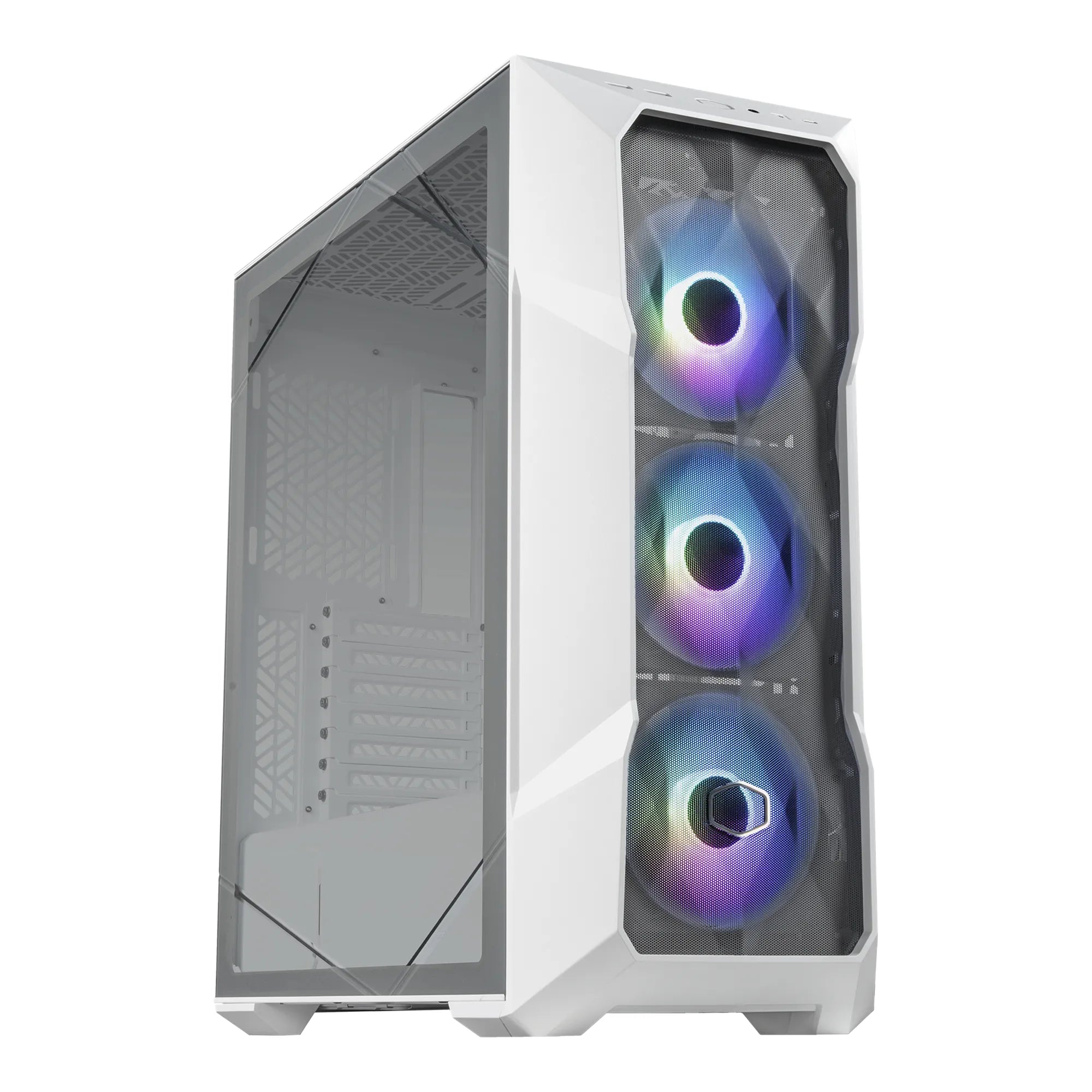 Cooler Master MasterBox TD500 Mesh V2, Midi Tower, PC, White, ATX, micro ATX, SSI CEB, Mini-ITX, EATX, Mesh, Tempered glass, Plastic, Steel, Multi