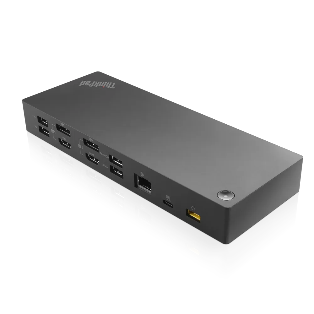 Lenovo ThinkPad Hybrid USB-C with USB-A Dock, Wired, USB 3.2 Gen 2 (3.1 Gen 2) Type-C, 3.5 mm, 10,100,1000 Mbit/s, Black, Lenovo