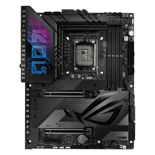 ASUS ROG MAXIMUS Z790 DARK HERO, Intel, LGA 1700, Intel® Celeron®, Intel® Core™ i3, Intel® Core™ i5, Intel® Core™ i7, Intel® Core™ i9,..., LGA 1700, DDR5-SDRAM, 128 GB