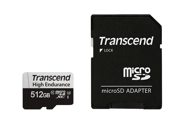 Transcend USD350V, 512 GB, MicroSDXC, Class 10, UHS-I, 95 MB/s, 45 MB/s