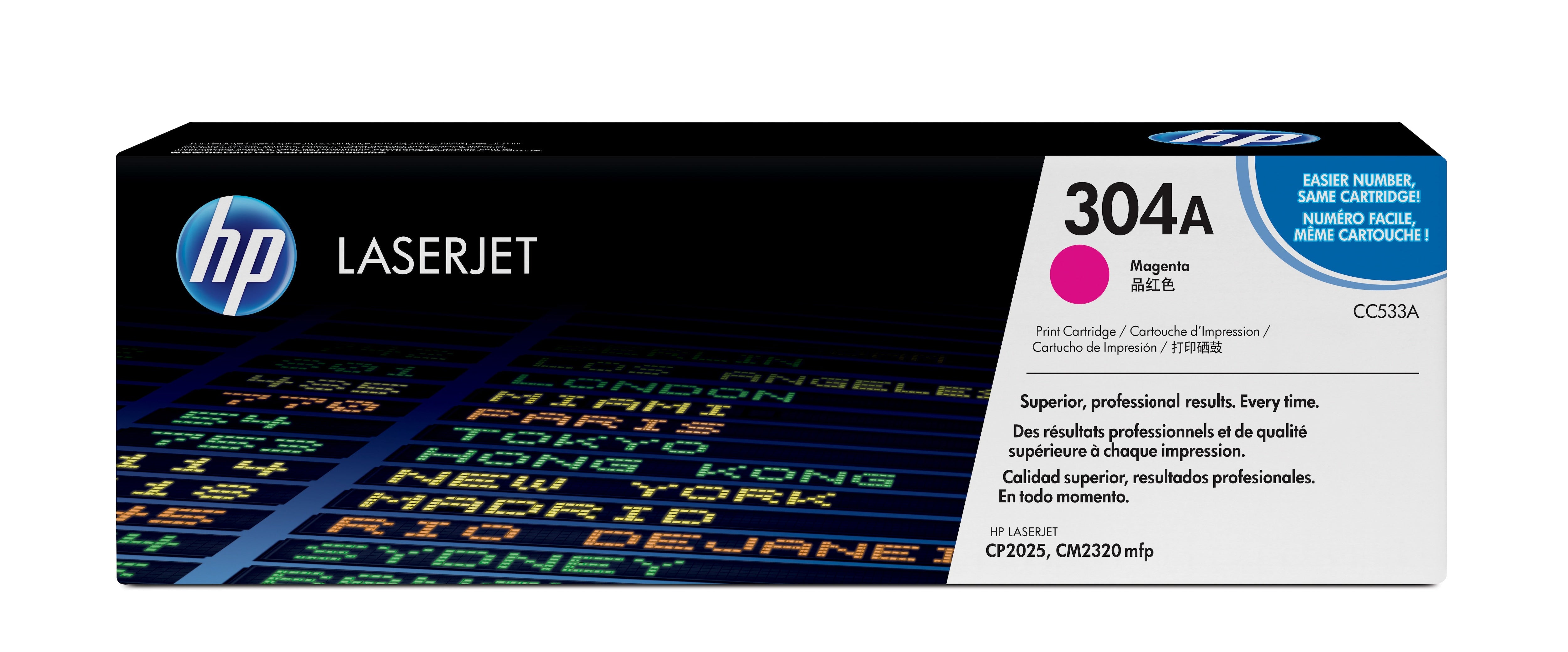 HP 304A Color LaserJet CP2025 Magenta Print Toner Cartridge