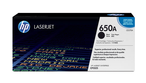 HP 650A Black Toner Cartridge