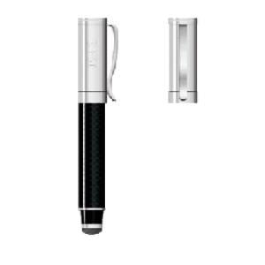 Carbon Fibre Aluminium fine-tip pen with Stylus point (For Ipad/Mobile or Tablets)