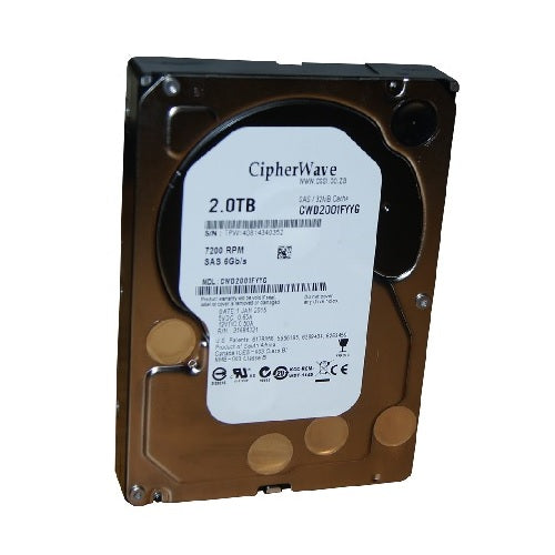 2TB Western Digital 3.5" SAS 7200rpm 32MB Enterprise (CWD Branded) Server HD