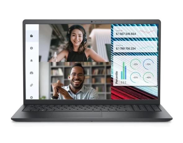 Dell Vostro 3520, Intel i5-1235U (12th Gen 10 Core, 4.4Ghz Turbo)15.6" FHD+ WVA AntiGlare Narrow Border (1920x1080), 16GB DDR4 RAM, 512GB NVMe SSD, Carbon Palmrest, 802.11ac WIFI, Windows 11 Pro, Carbon Black Business Laptop (RAM/SSD upgradeable)