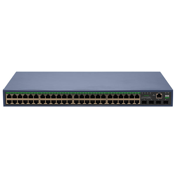 DuxNet 52-Port Layer 3 Gigabit PoE+ Managed Switch