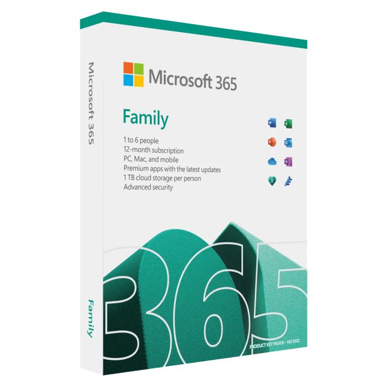 Microsoft M365 Family English Subscri 1Yr Africa only Medialess