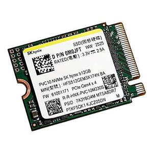 512GB SK Hynix | BC901/PVC10 Series | M.2-2230 | ( Sequential read speeds up to 6,500 MBs and Sequential write speeds up to 5,200 MBs) | Gen 4x4 | PCIe | NVMe | SSD Solid State - HFS512GEM3X174N