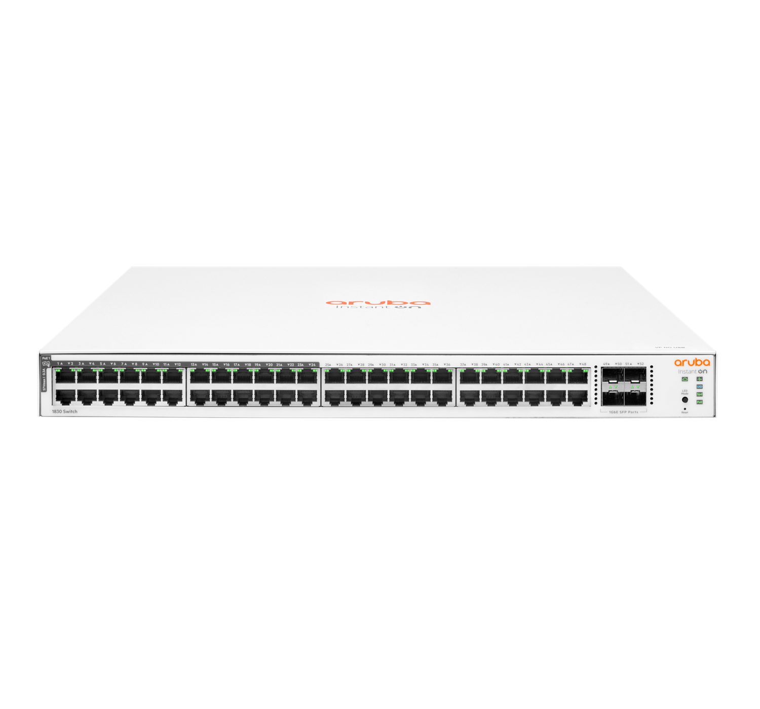 HPE Aruba IOn 1830 48G 24p Class4 PPoE 4SFP 370W Switch